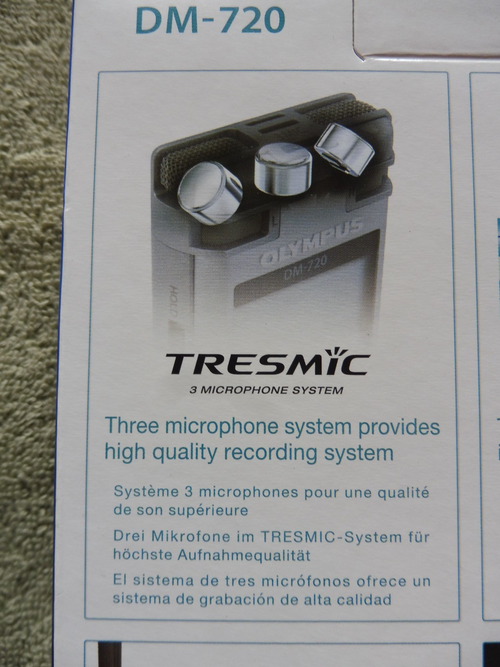 OLYMPUS DM-720 Digital Voice Recorder (ohne Batterien, siehe Beschreibung)