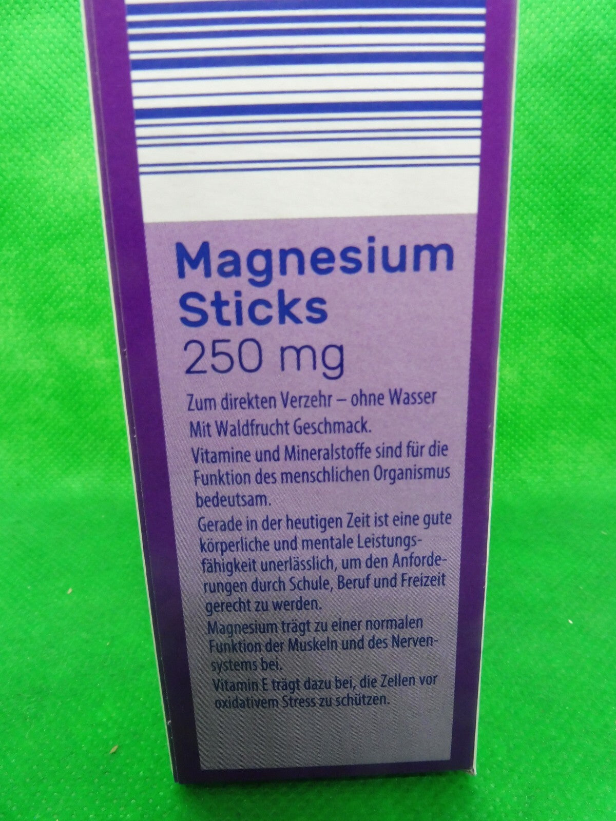 5 x Vitalis® Magnesium Sticks 250 mg; je 20 Bt á 1,5 g; Waldfrucht