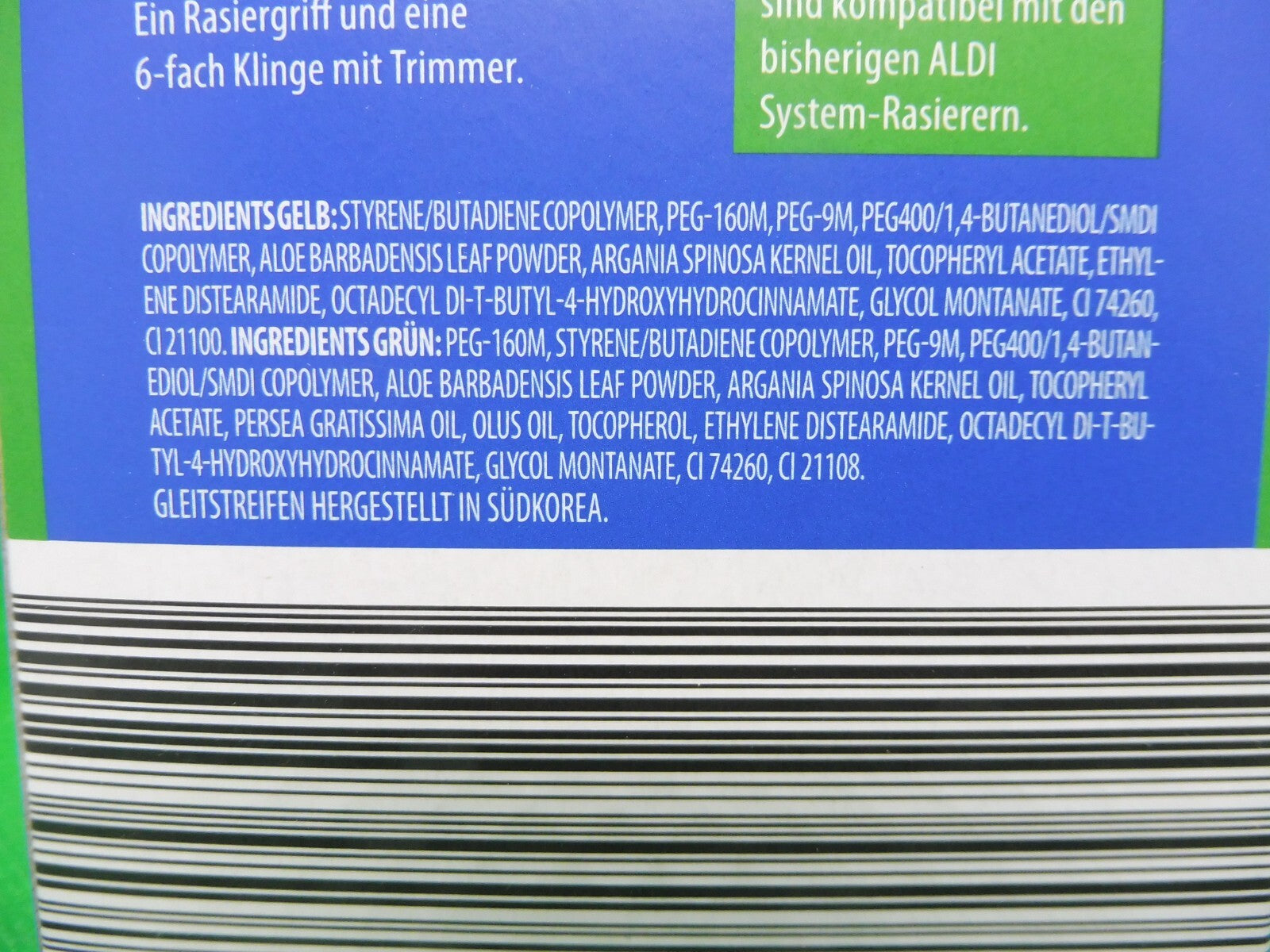 Lacura Men, 6-Klingen-Rasierer (1 Rasiergriff mit 1 Rasierklinge)