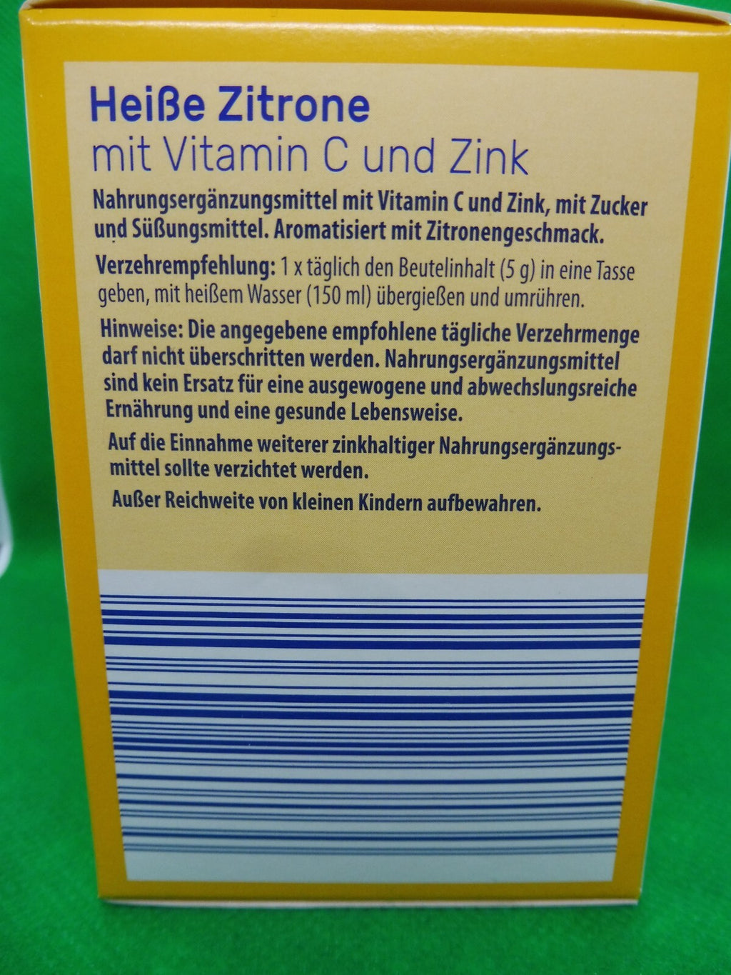 Vitalis® Heiße Zitrone mit Vitamin C und Zink; 20 BT á 5 g