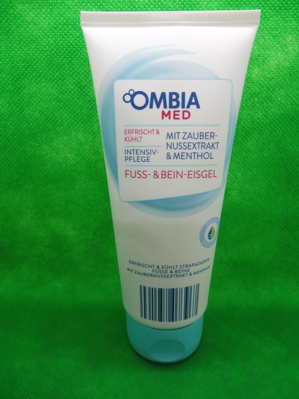 2 x Ombia Med Fuss- & Bein-Eisgel, á 100 ml, mit Zauber-Nussextrakt & Menthol