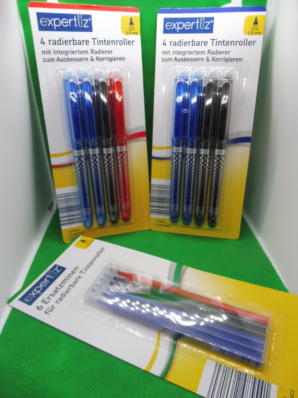 expertiz® Radierbarer Tintenroller; 1,0 mm Schreibspitze od. Nachfüllpackung