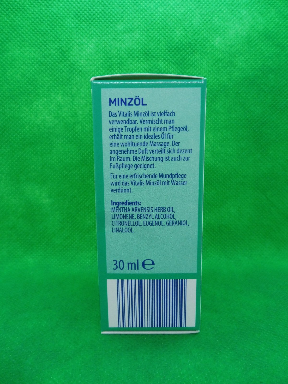 3 x Vitalis Minzöl, á 30 ml
