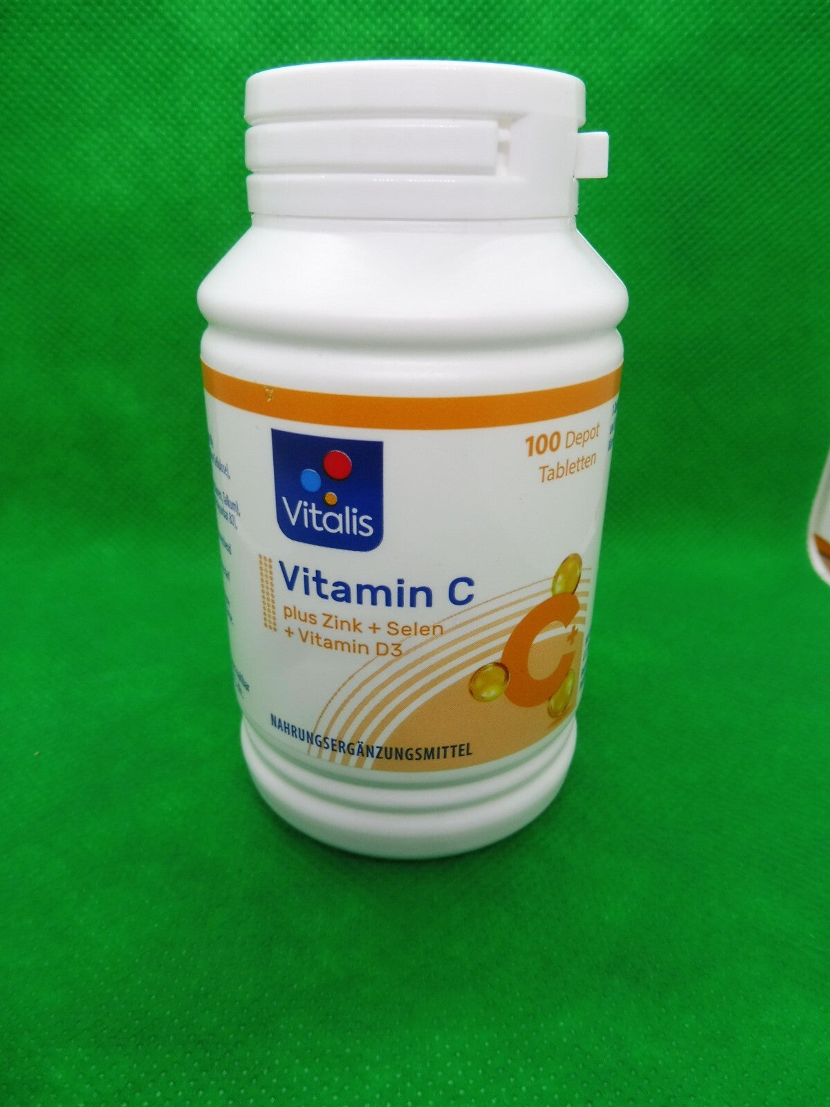 3 x Vitalis® Vitamin C plus Zink + Selen + Vitamin D3 (á 100 Depot Tabletten)