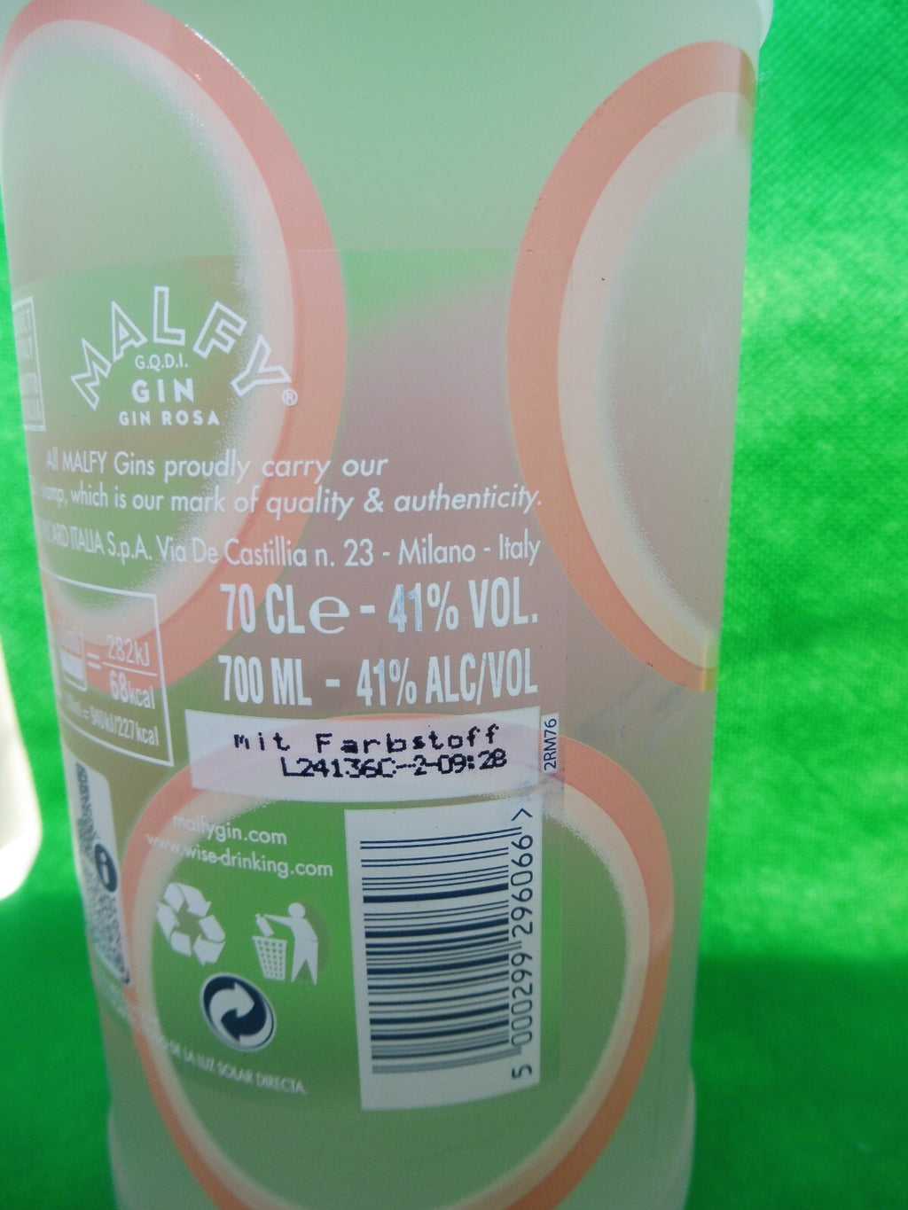 Malfy G.Q.D.I. Gin, 41% vol.; á 0,7 Liter