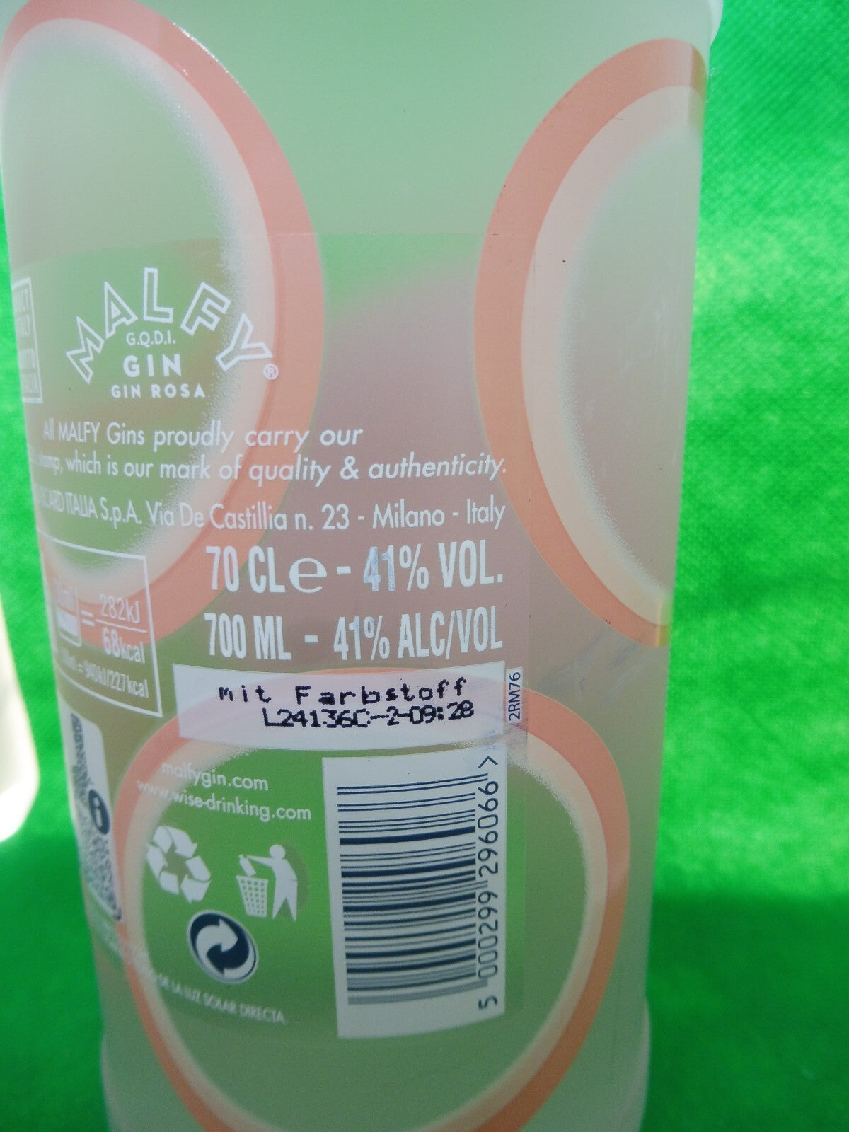 Malfy G.Q.D.I. Gin, 41% vol.; á 0,7 Liter