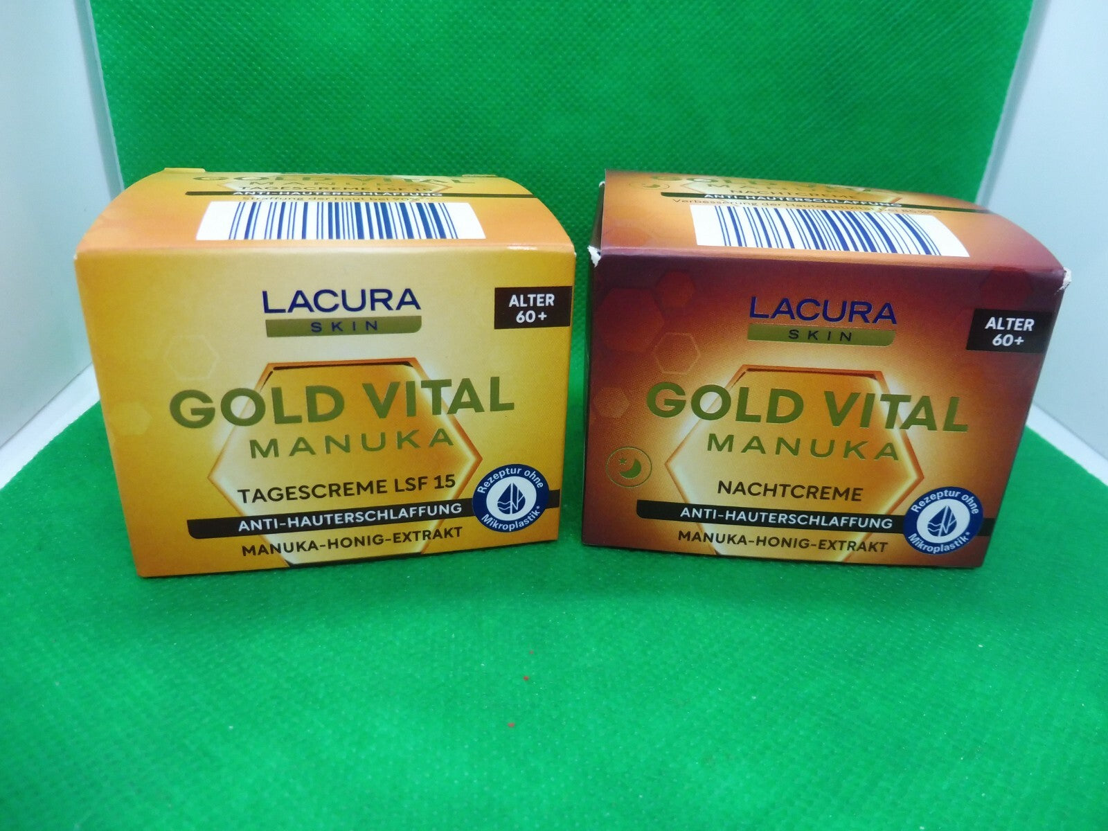 2 x LACURA Skin Gold Vital Tages- oder Nachtcreme; 60+ (145,00€/l)