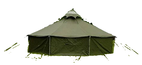 Bundeswehr Zelt, 8 eckig, ca. 2002 hergestellt, Fa. Schall, alles aus einem Guss