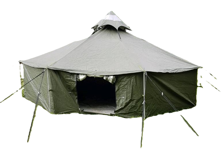 Bundeswehr Zelt, 8 eckig, ca. 2002 hergestellt, Fa. Schall, alles aus einem Guss
