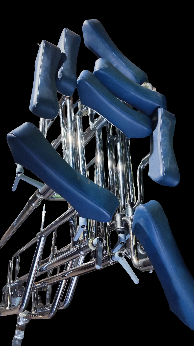 Bundeswehr Gehgestell, Fahrbar ohne Umverpackung, ca. 1975, n u r A b h o l u n g