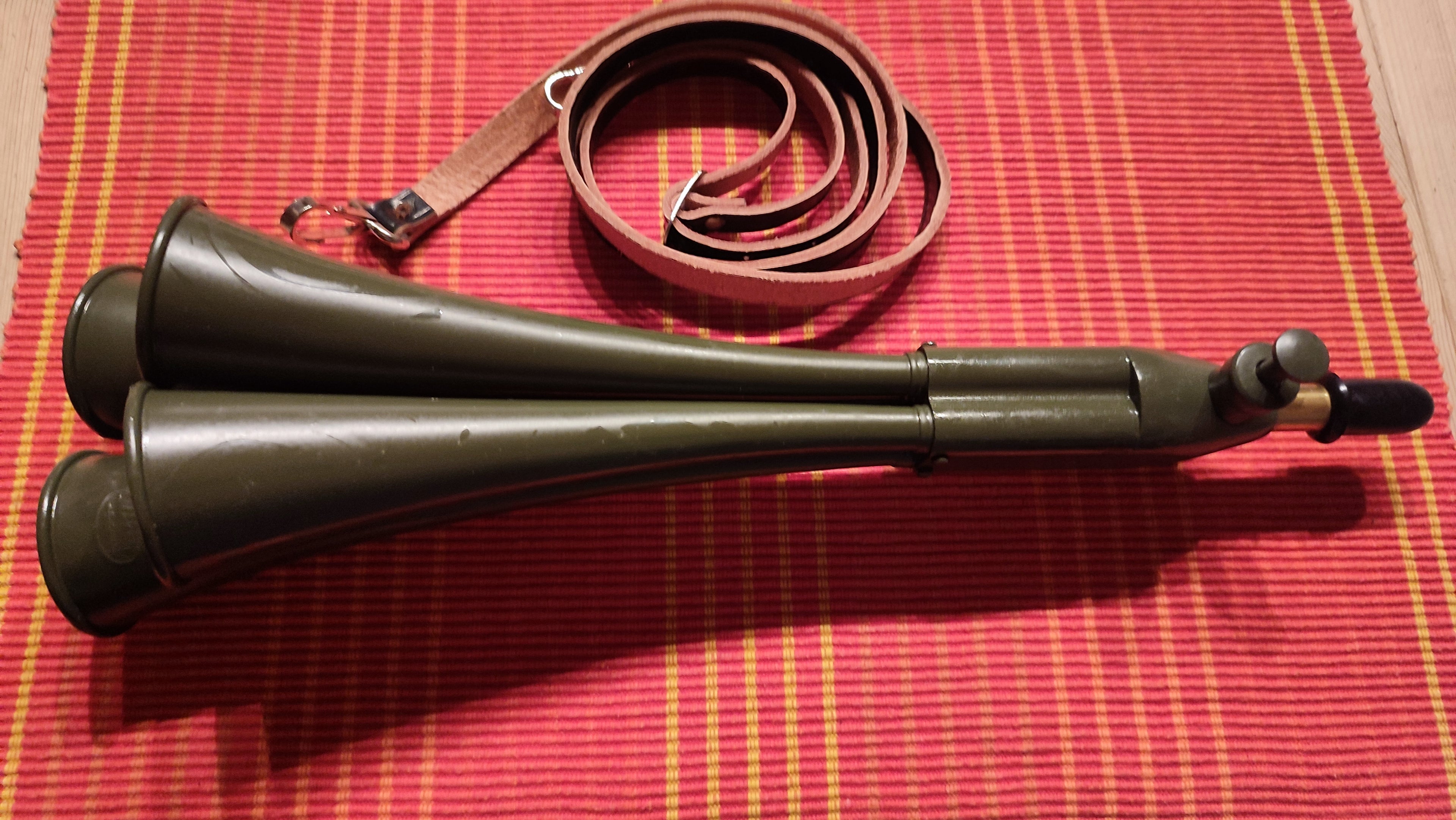 Bundeswehr Martin Signalhorn, (Schalmeihorn), ungebraucht ca. 1970 er