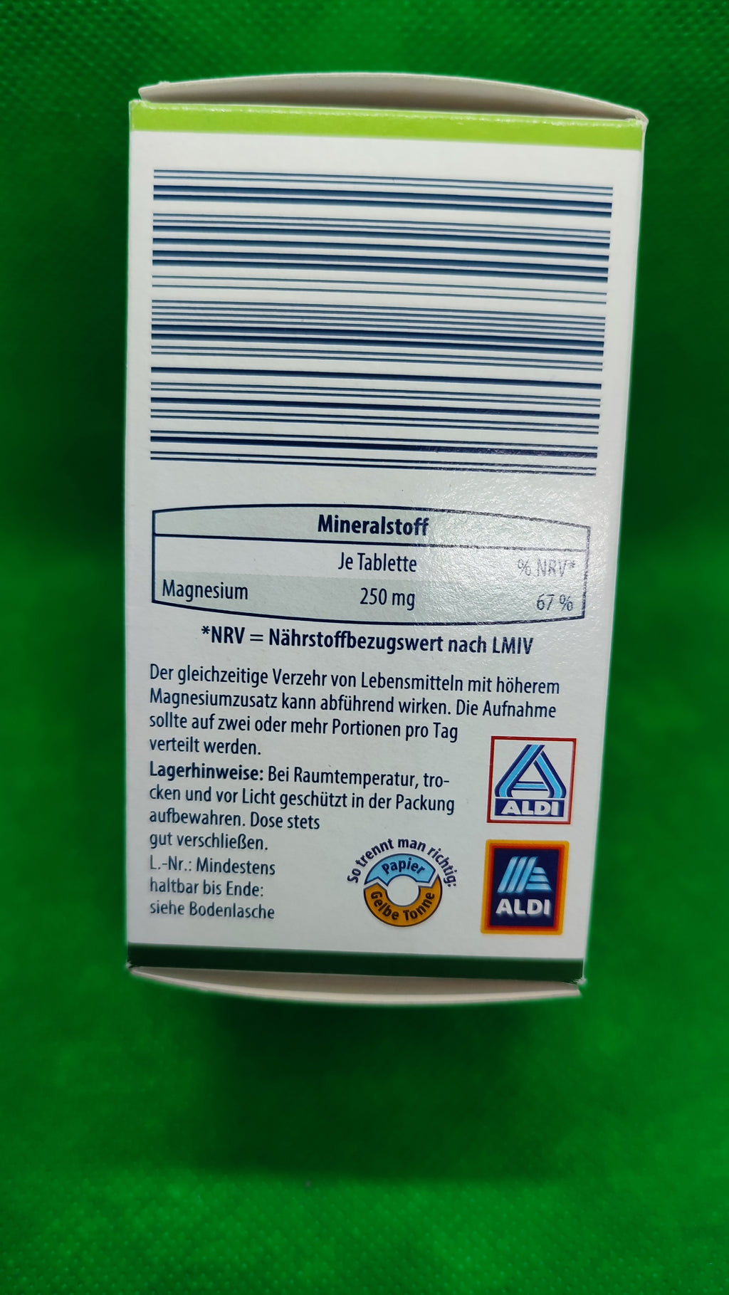 2 x Multinorm Magnesium, 250 mg; á 150 Tabletten/Packung