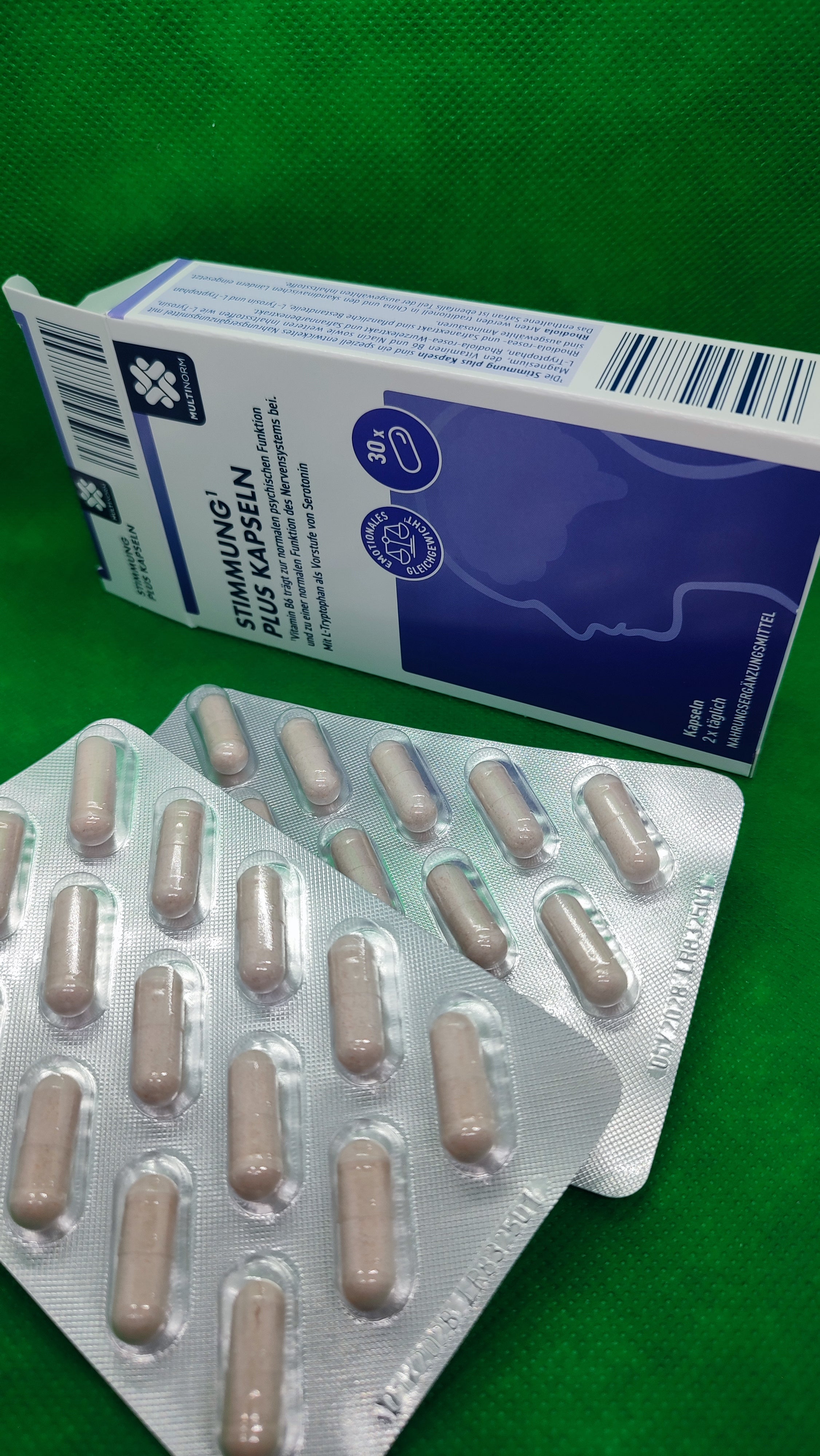 2 x Multinorm  Stimmung Plus Kapseln (30 Kapseln á ca. 531 mg = 15,9 g)