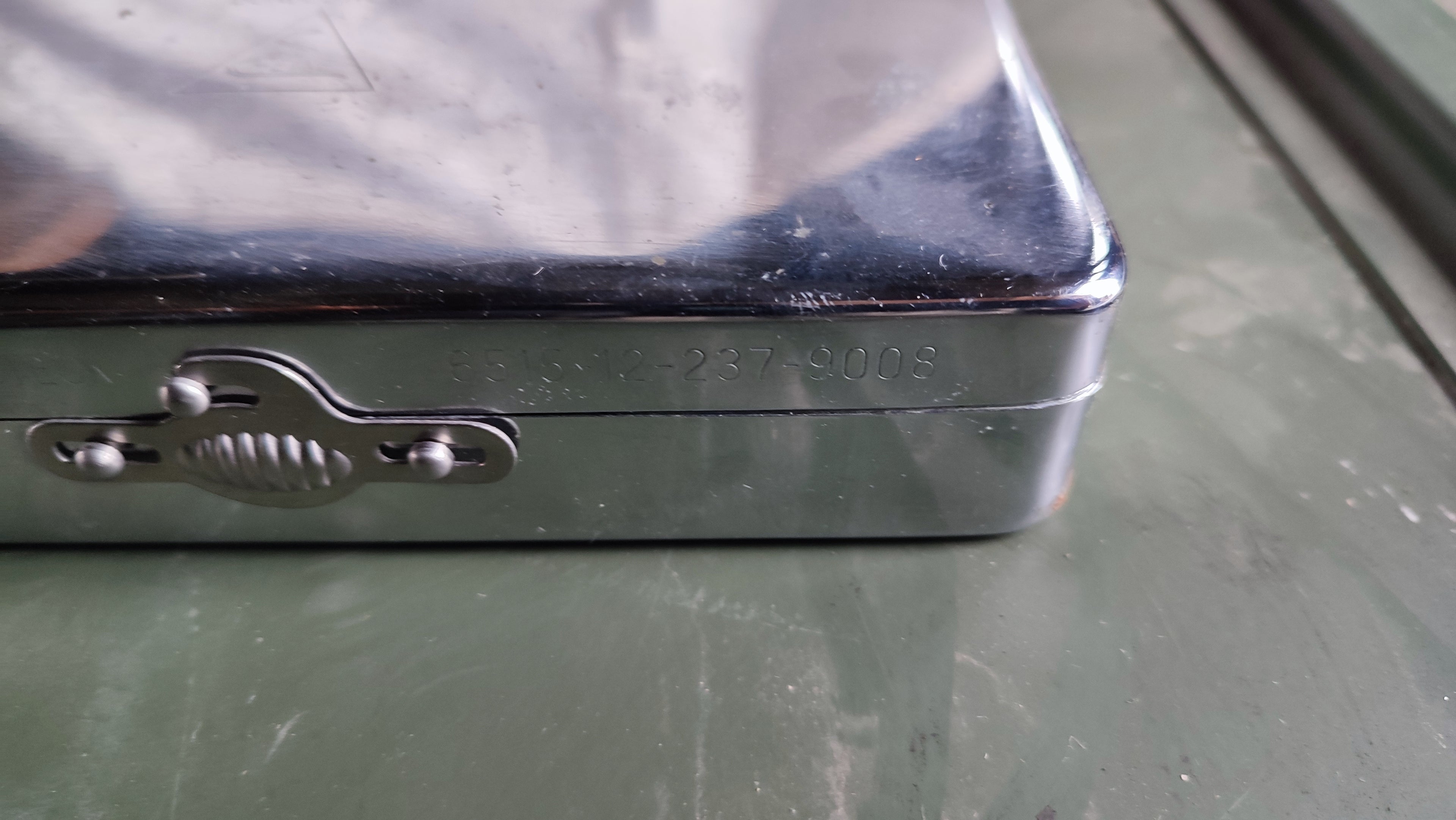 Bundeswehr Heine Kombiniertes Spiegelbesteck, vermutlich 60er Jahre, Sammlergegenstand (3)