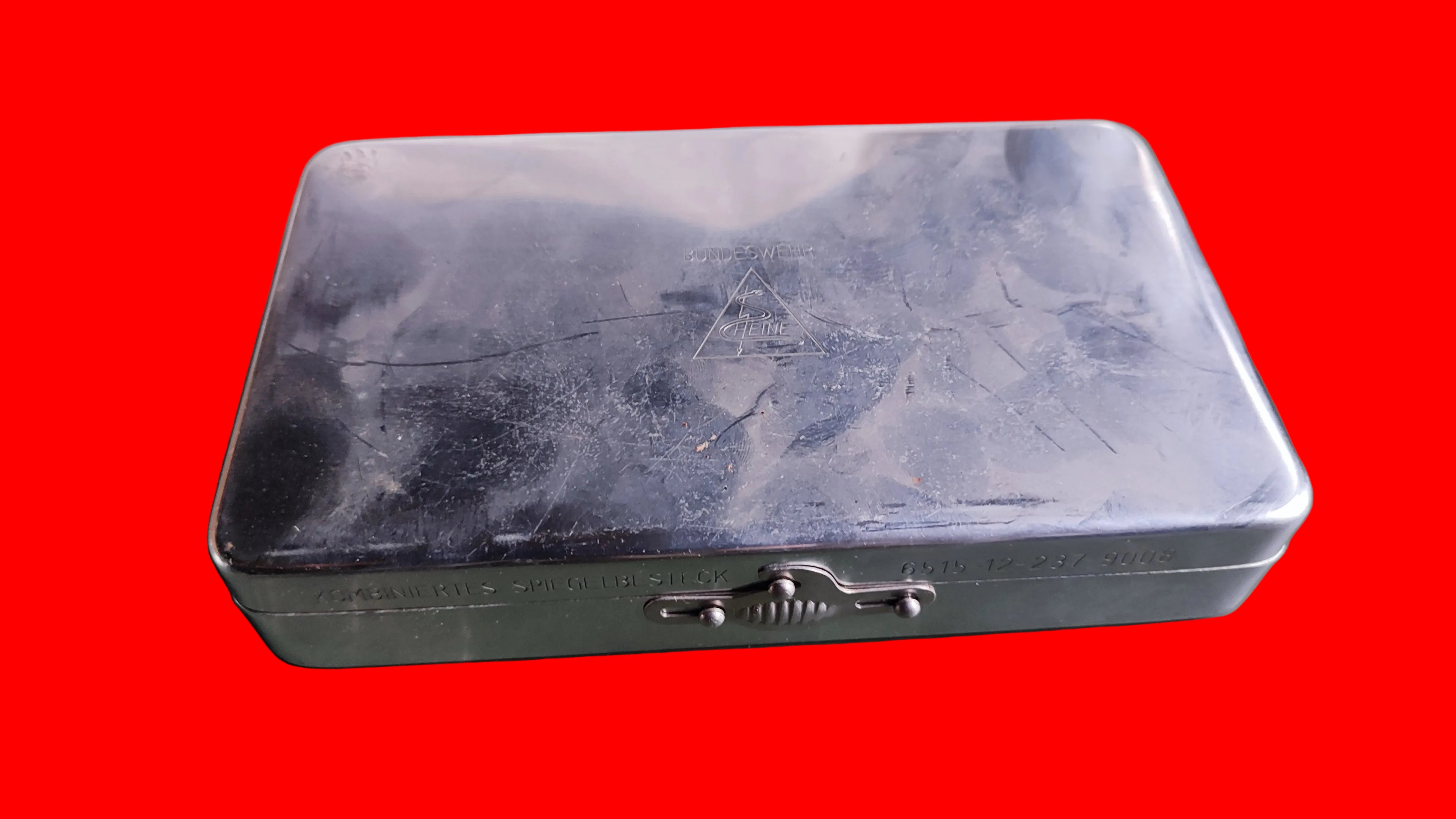 Bundeswehr Heine Kombiniertes Spiegelbesteck, vermutlich 60er Jahre, Sammlergegenstand (2)