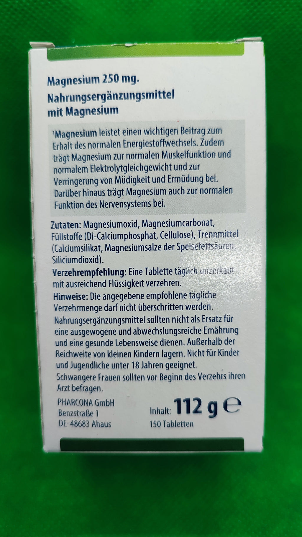 2 x Multinorm Magnesium, 250 mg; á 150 Tabletten/Packung
