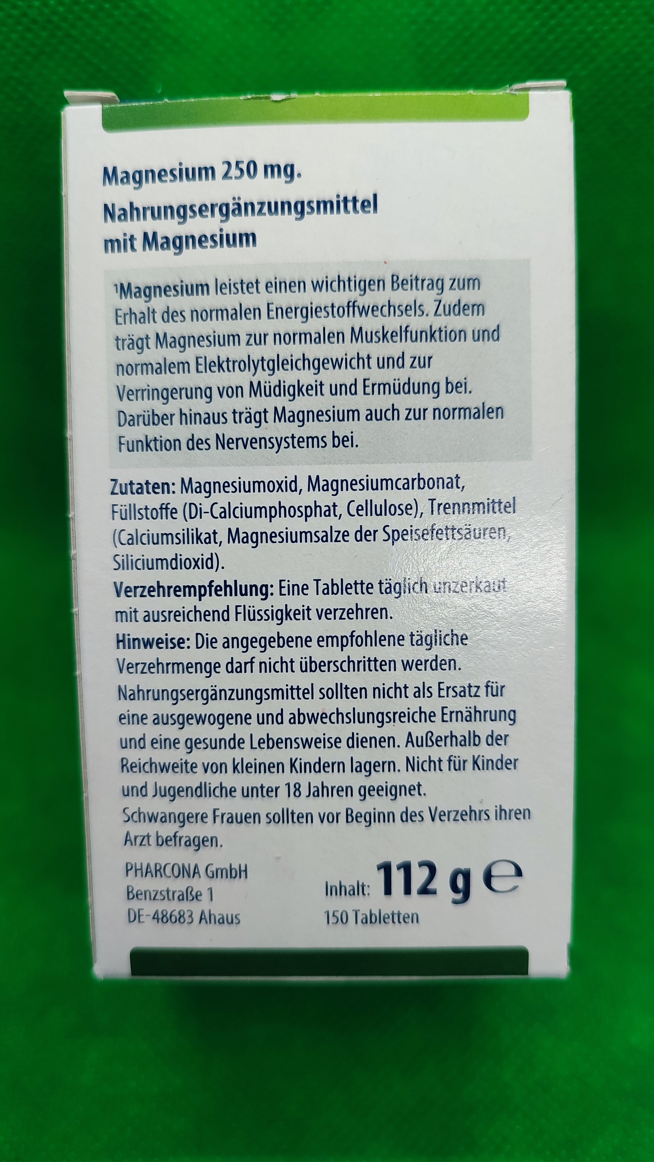 2 x Multinorm Magnesium, 250 mg; á 150 Tabletten/Packung