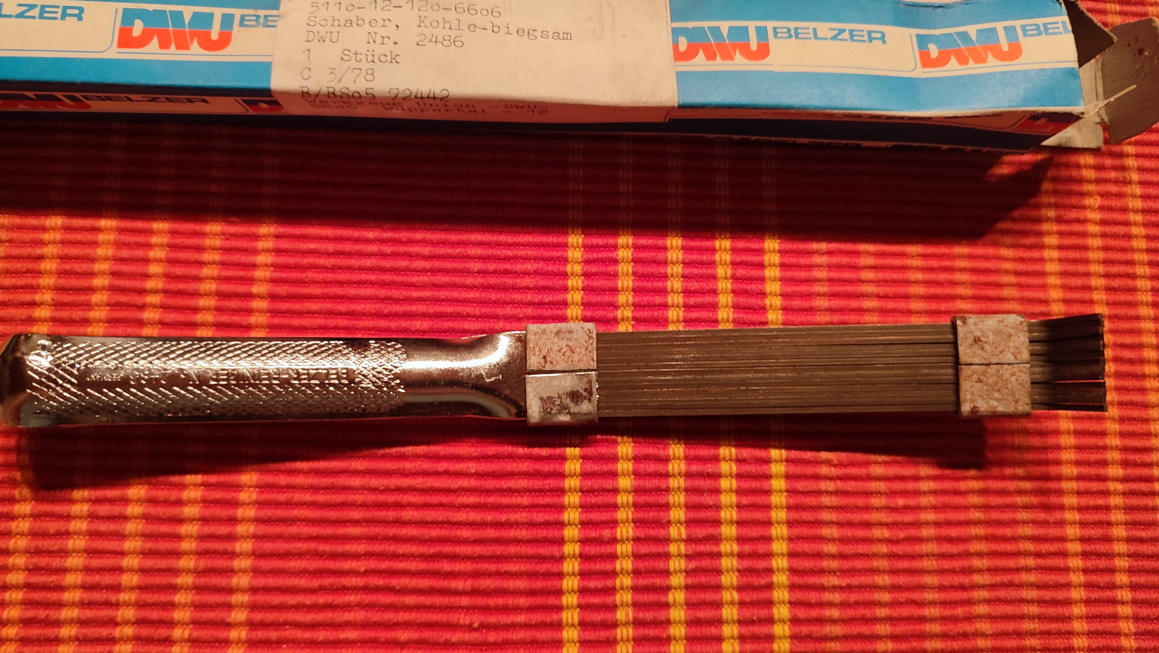 Bundeswehr Schaber, Kohle-biegsam, (Belzer-Reiniger Nr. 2486); 1978