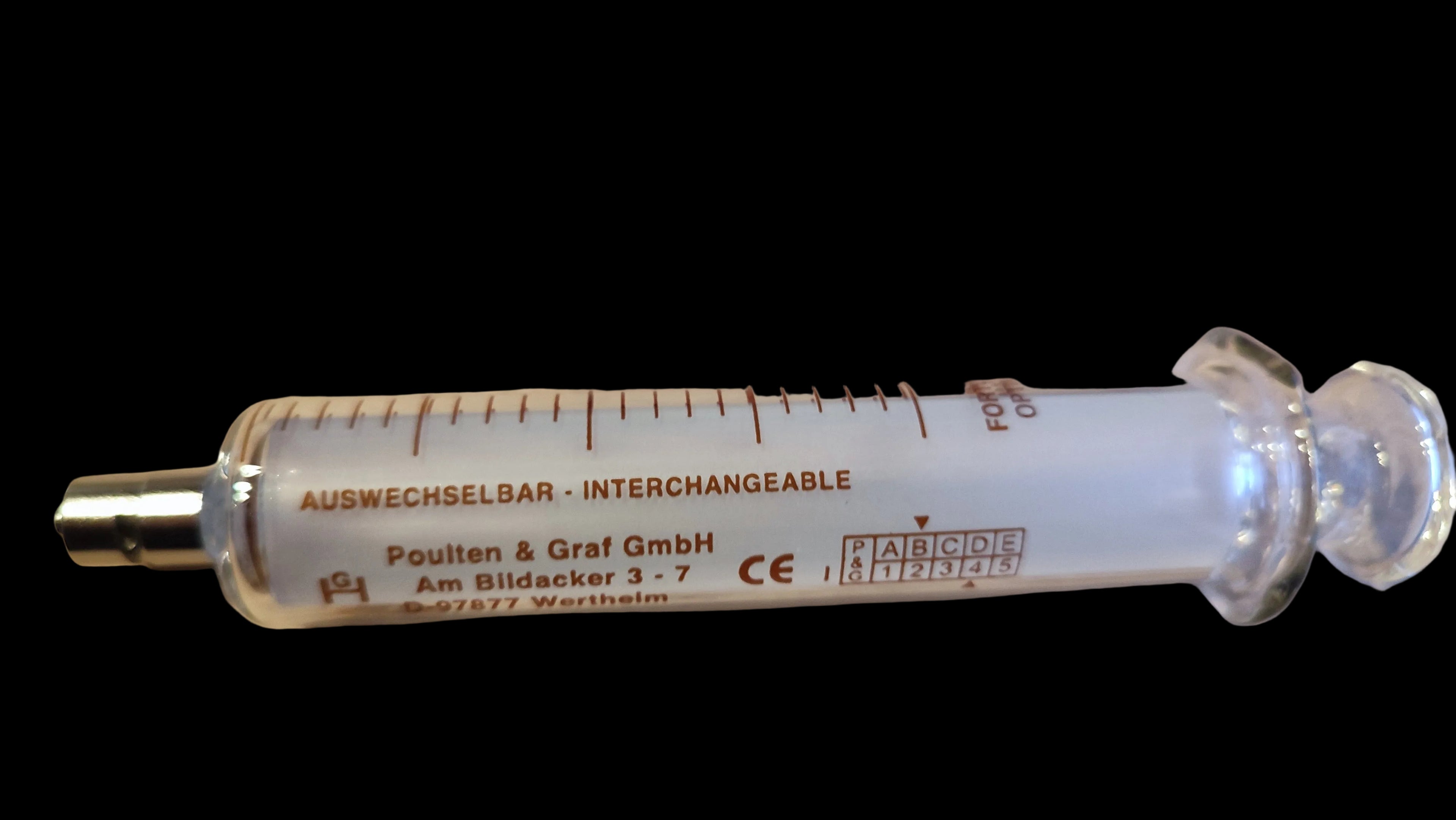 Fortuna® Optima® Ganzglasspritze,  hier: 20 ml (mittlere Verpackung)