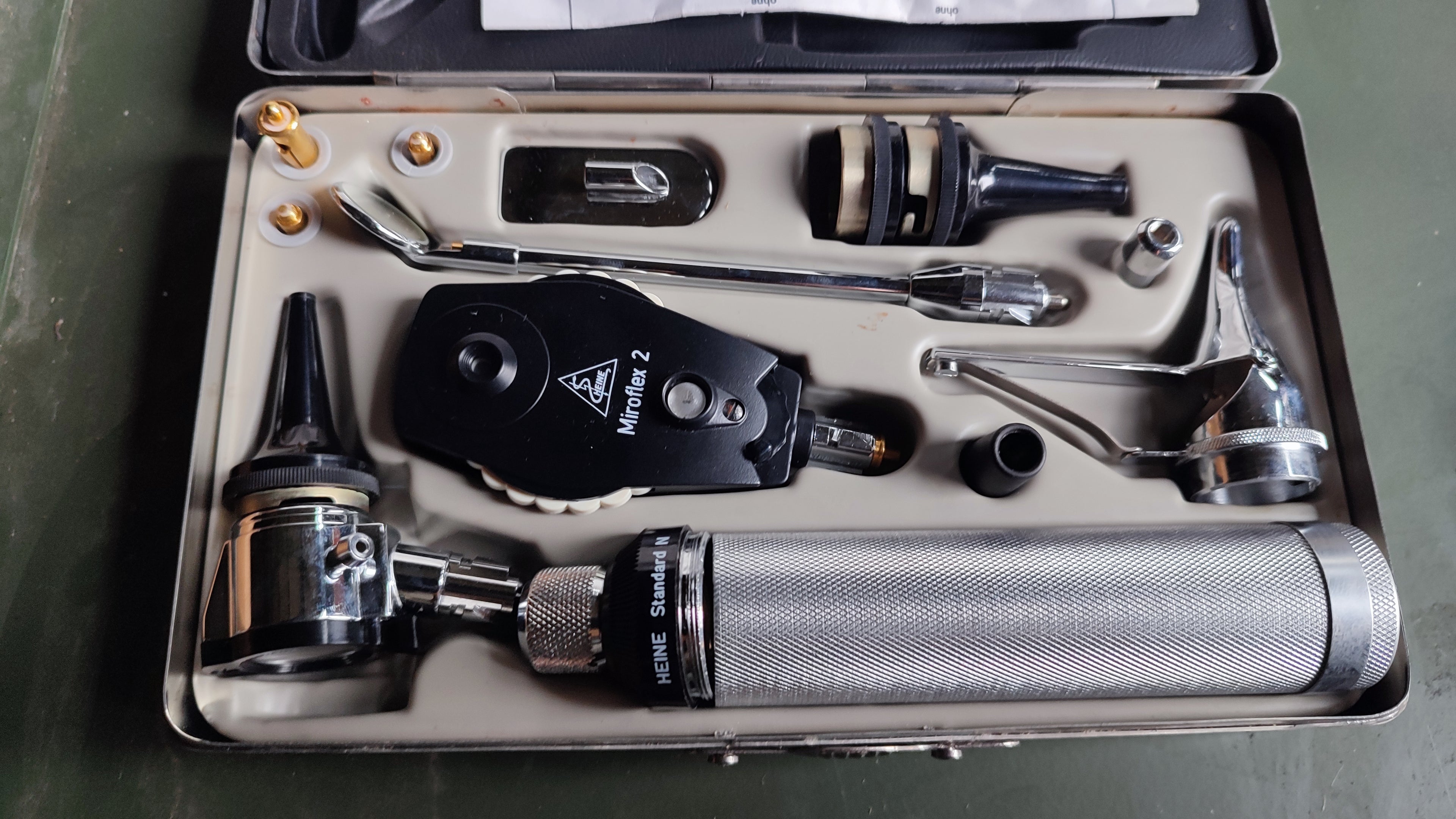 Bundeswehr Heine Kombiniertes Spiegelbesteck, vermutlich 60er Jahre, Sammlergegenstand