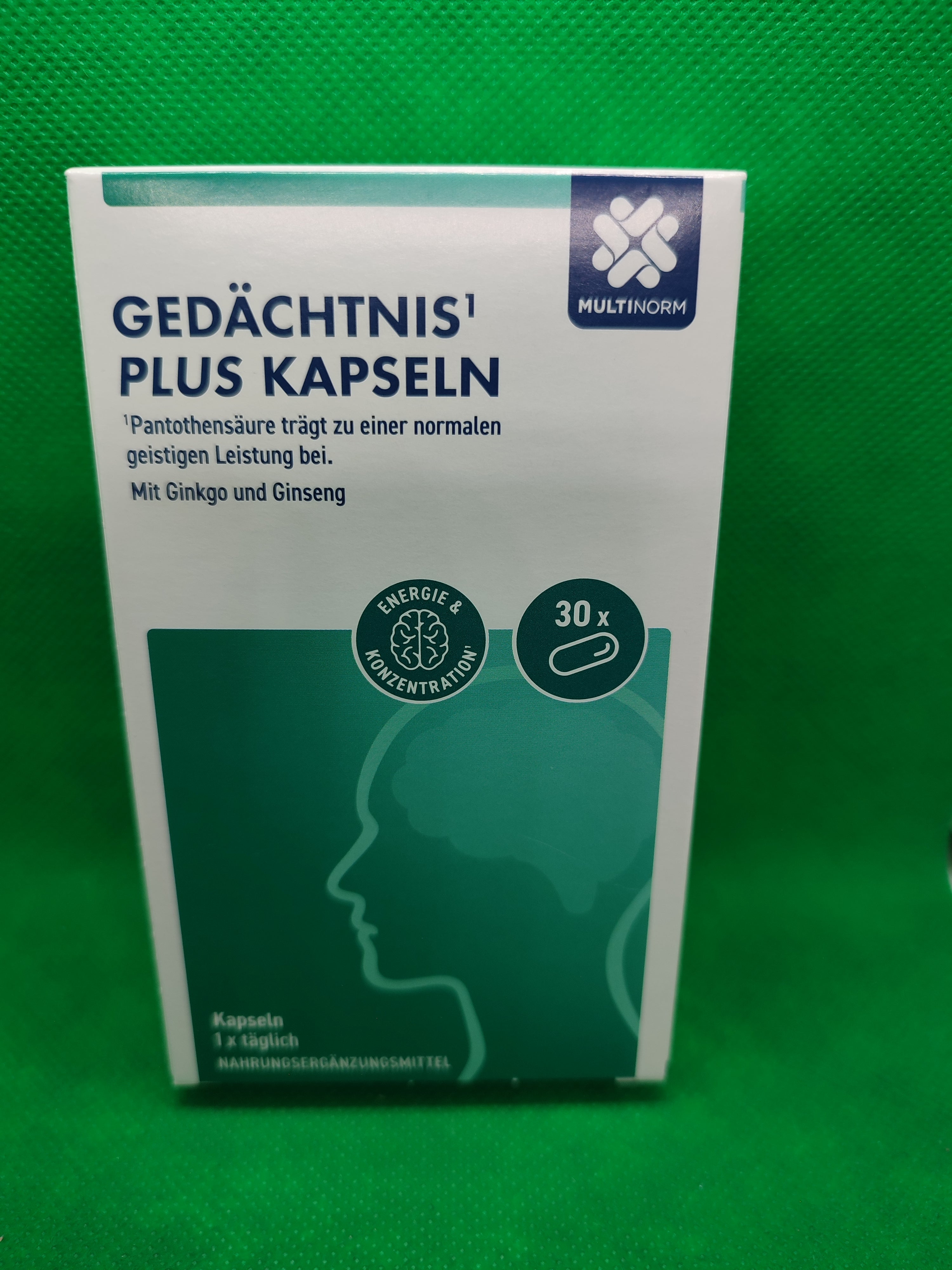 2 x Multinorm  Gedächtnis Plus Kapseln (30 Kapseln á ca. 461 mg = 13,8 g)
