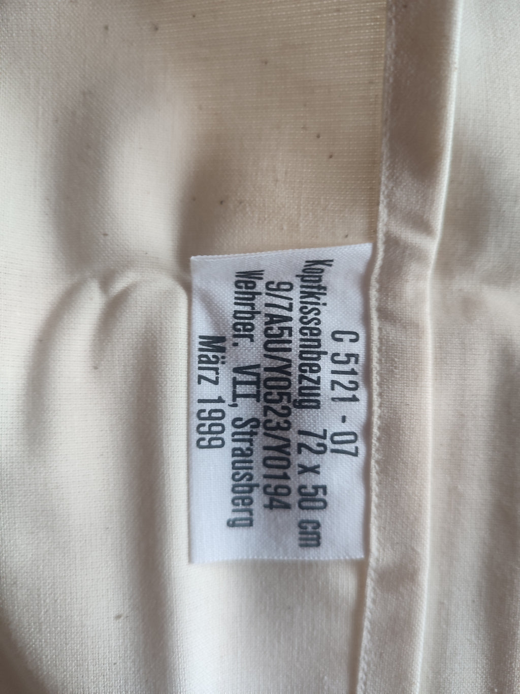 2 x Bundeswehr Kopfkissenbezug, 72 X 50 cm, C5121-07, 100 % Baumwolle