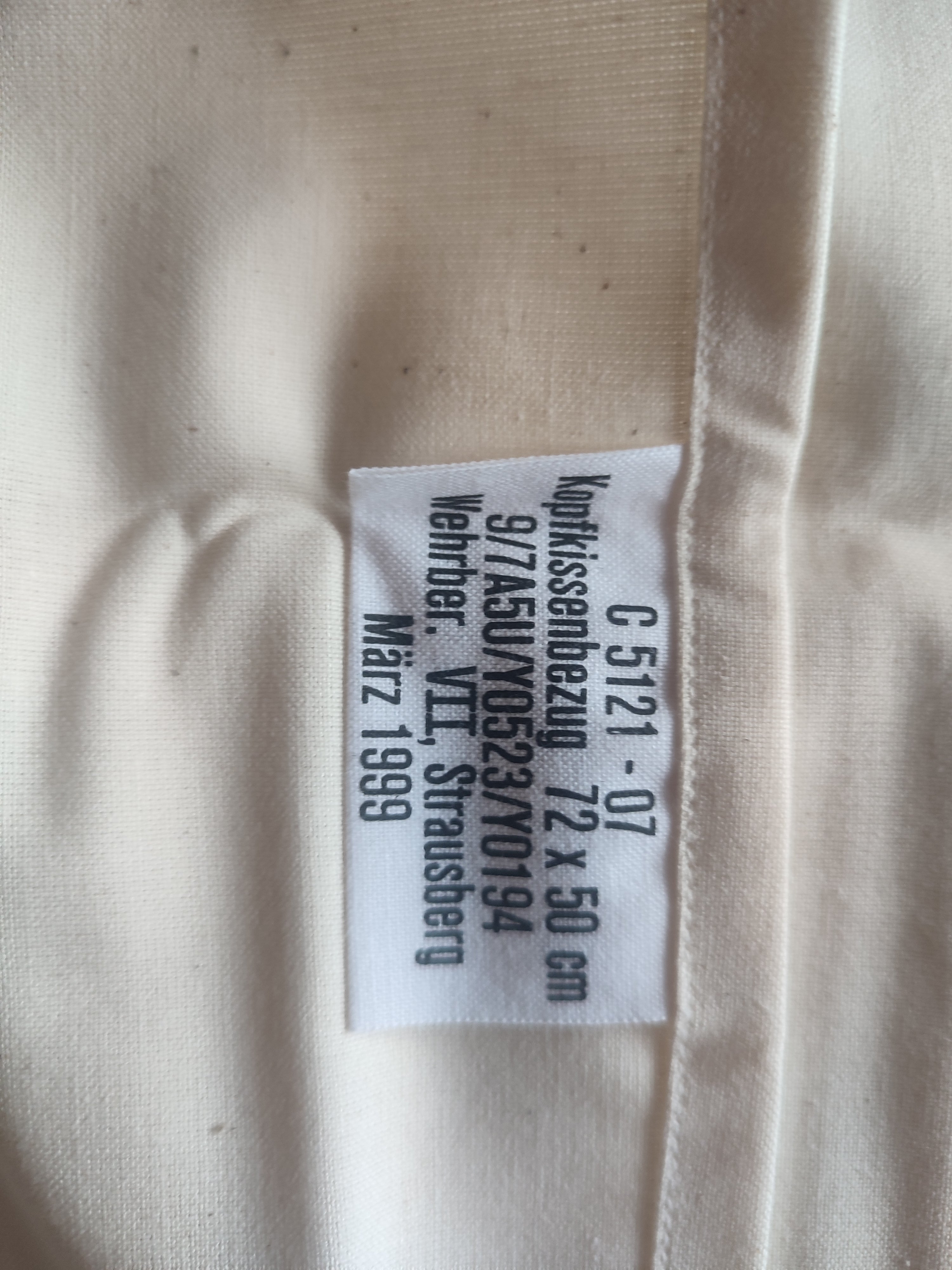 2 x Bundeswehr Kopfkissenbezug, 72 X 50 cm, C5121-07, 100 % Baumwolle