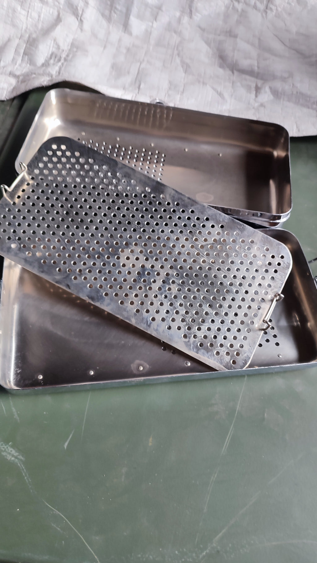 Bundeswehr  kleine Steriboxen, Aesculap, 1967 u.ä.; je Stück