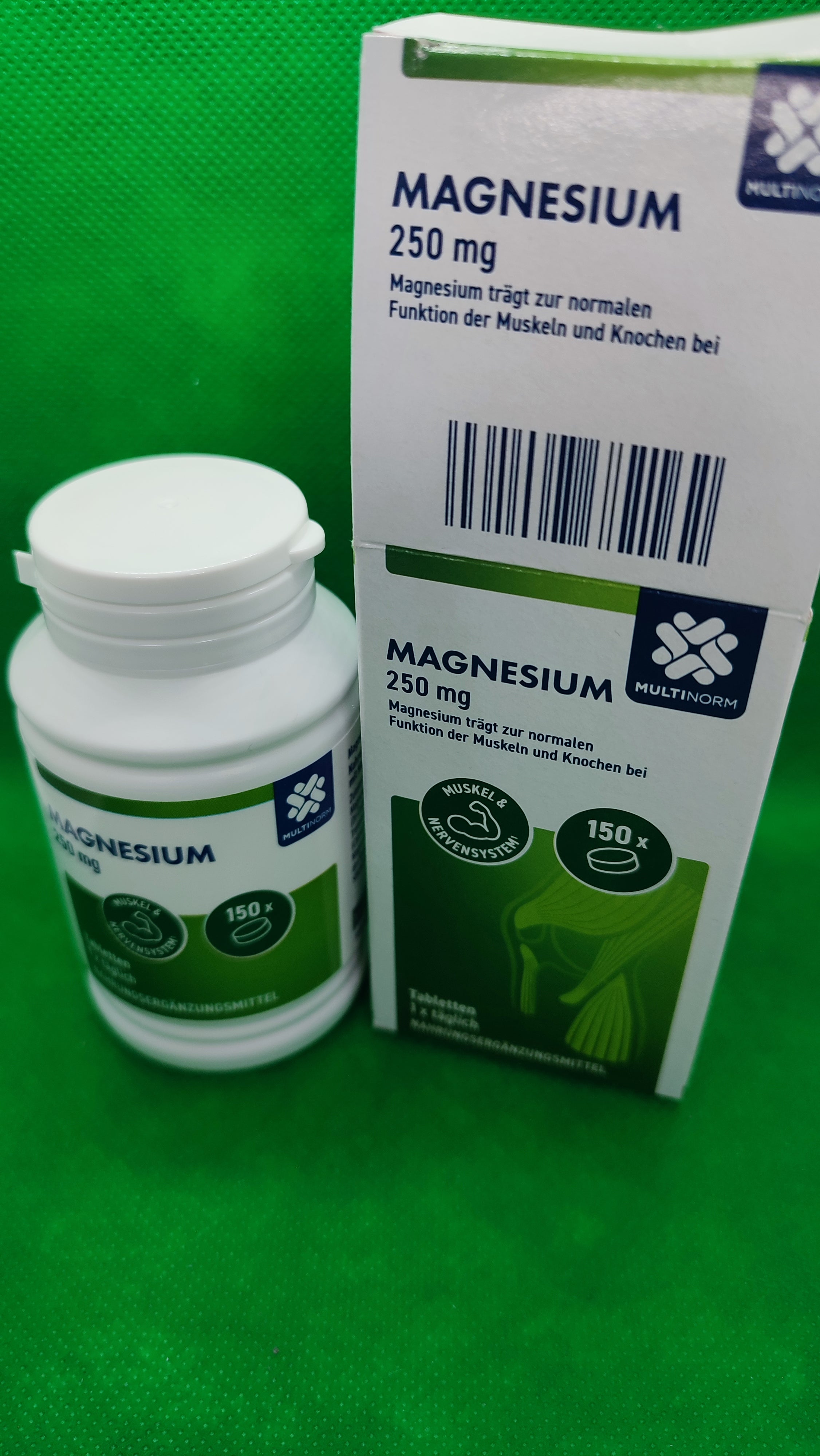 2 x Multinorm Magnesium, 250 mg; á 150 Tabletten/Packung