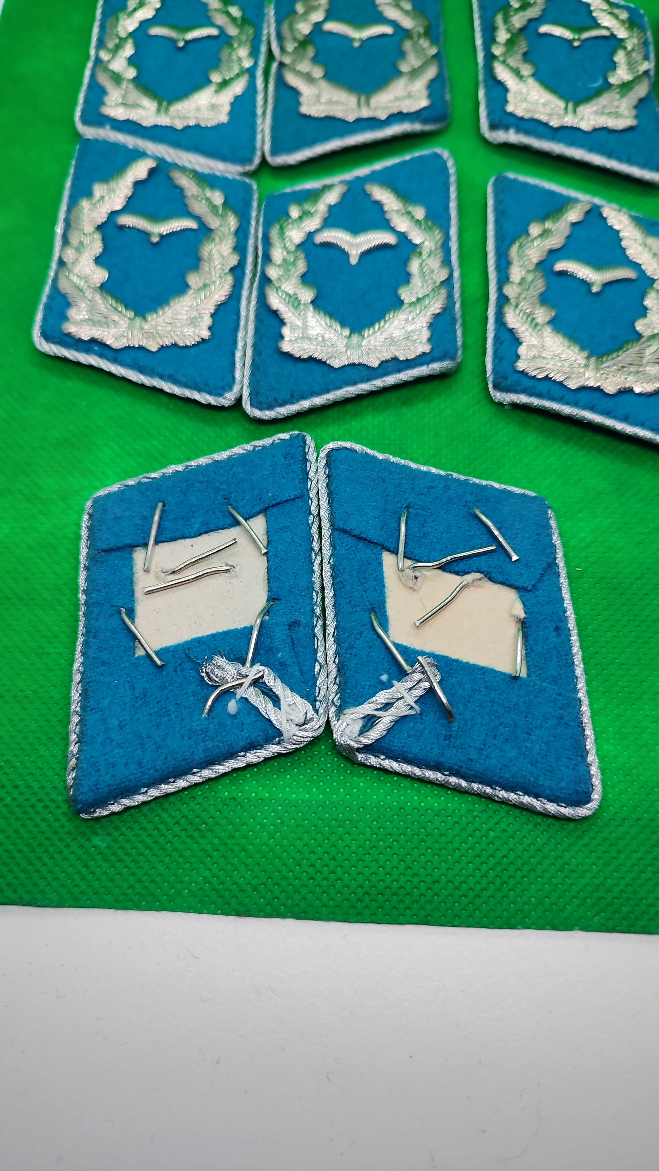 NVA (DDR) Kragenspiegel Luftstreitkräfte (LSK) Stabsoffizier; Major bis Oberst, je 1Paar