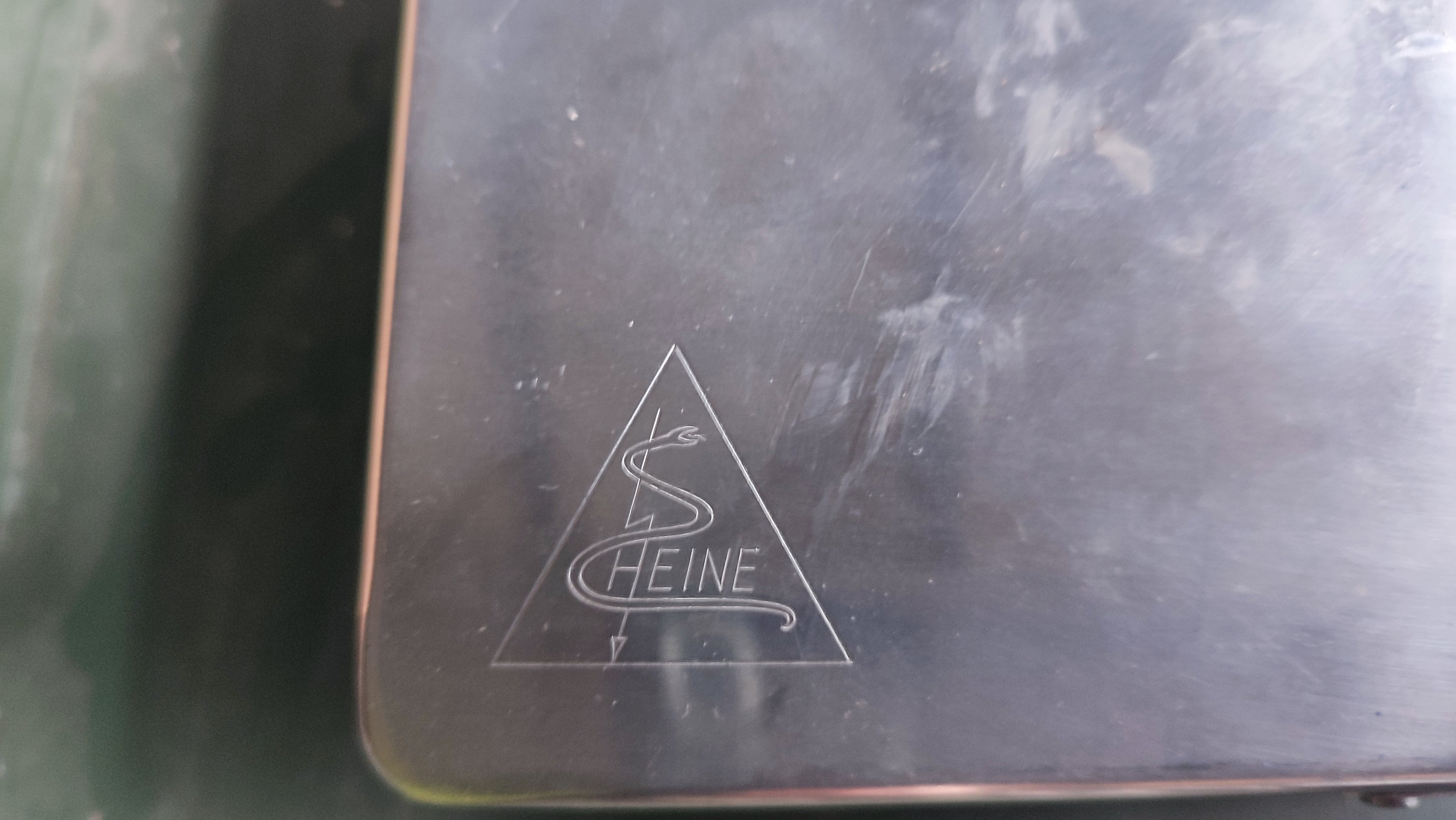 Bundeswehr Heine Kombiniertes Spiegelbesteck, vermutlich 60er Jahre, Sammlergegenstand