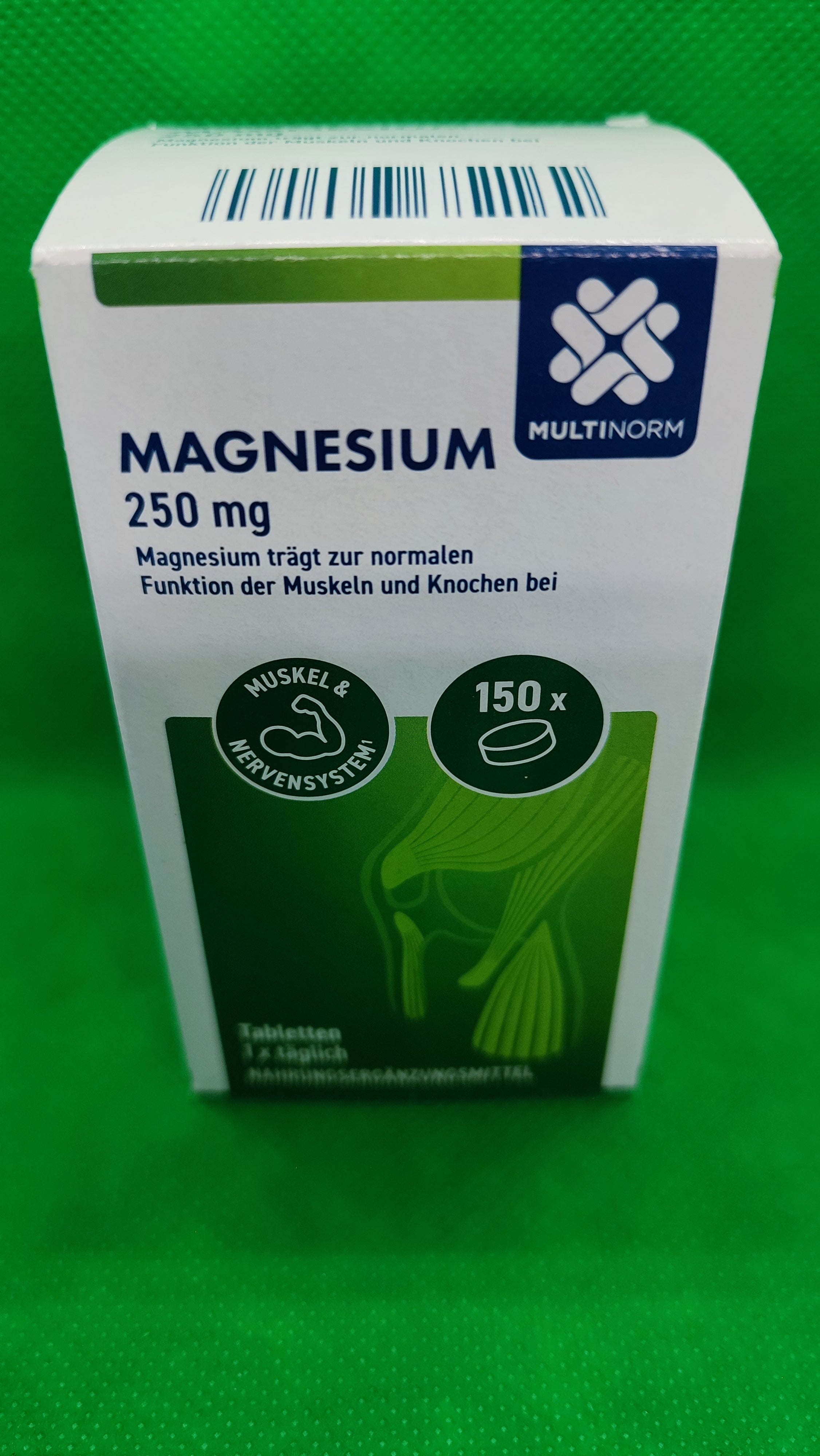 2 x Multinorm Magnesium, 250 mg; á 150 Tabletten/Packung