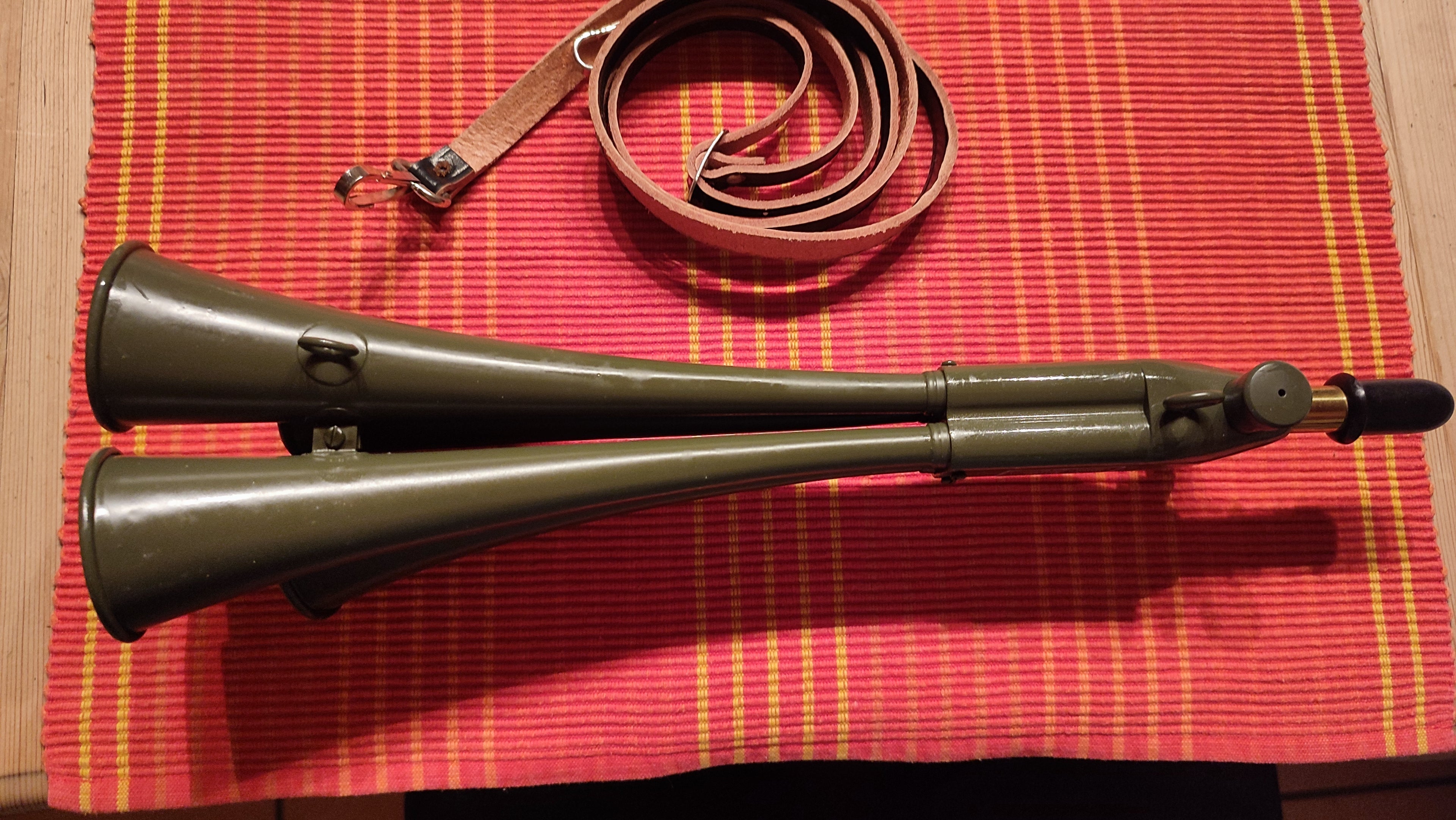 Bundeswehr Martin Signalhorn, (Schalmeihorn), ungebraucht ca. 1970 er