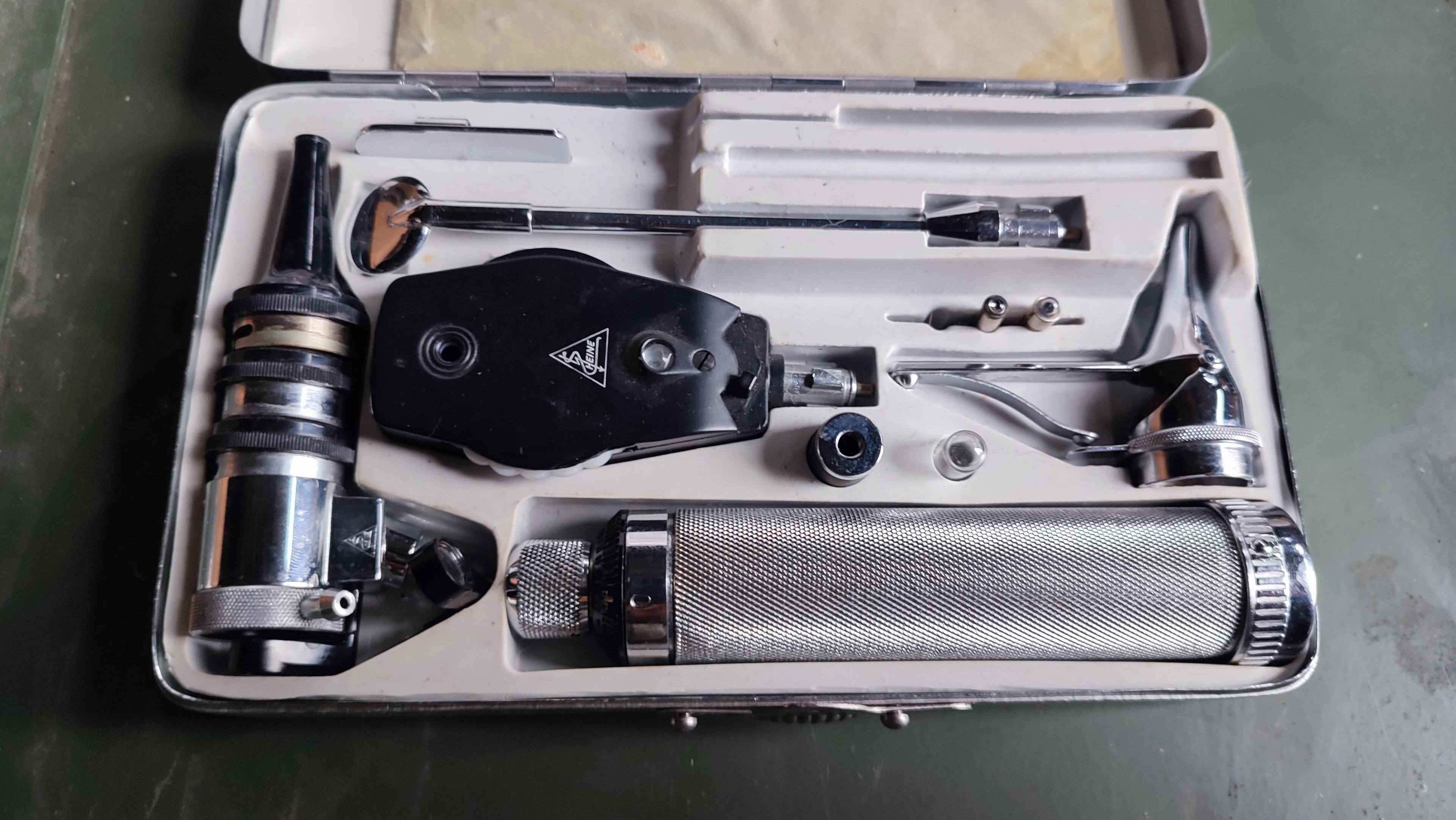 Bundeswehr Heine Kombiniertes Spiegelbesteck, vermutlich 60er Jahre, Sammlergegenstand (2)