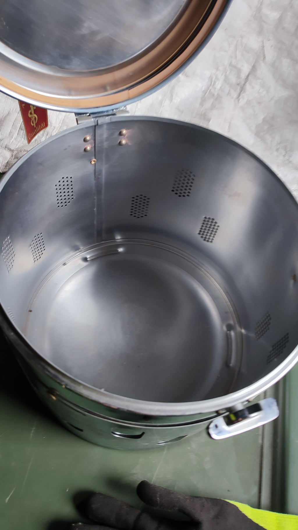 Bundeswehr  runde Steribox, Aesculap, 1960er Jahre, je Stück