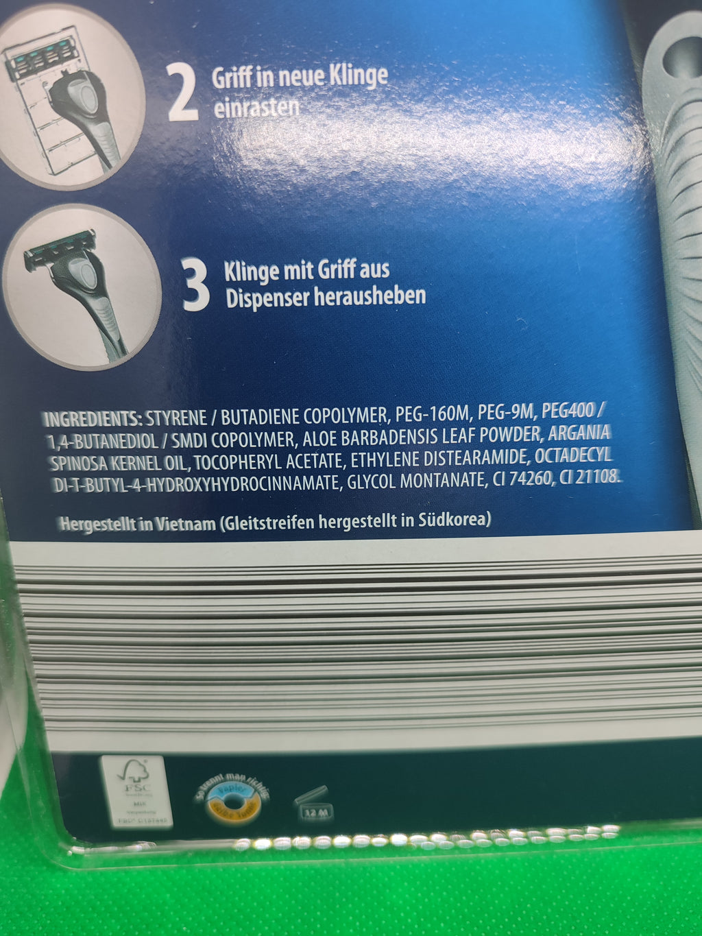 LACURA MEN XXL Herrenrasierer; 2-Klingen Rasierer, Griff + 40 Rasierklingen