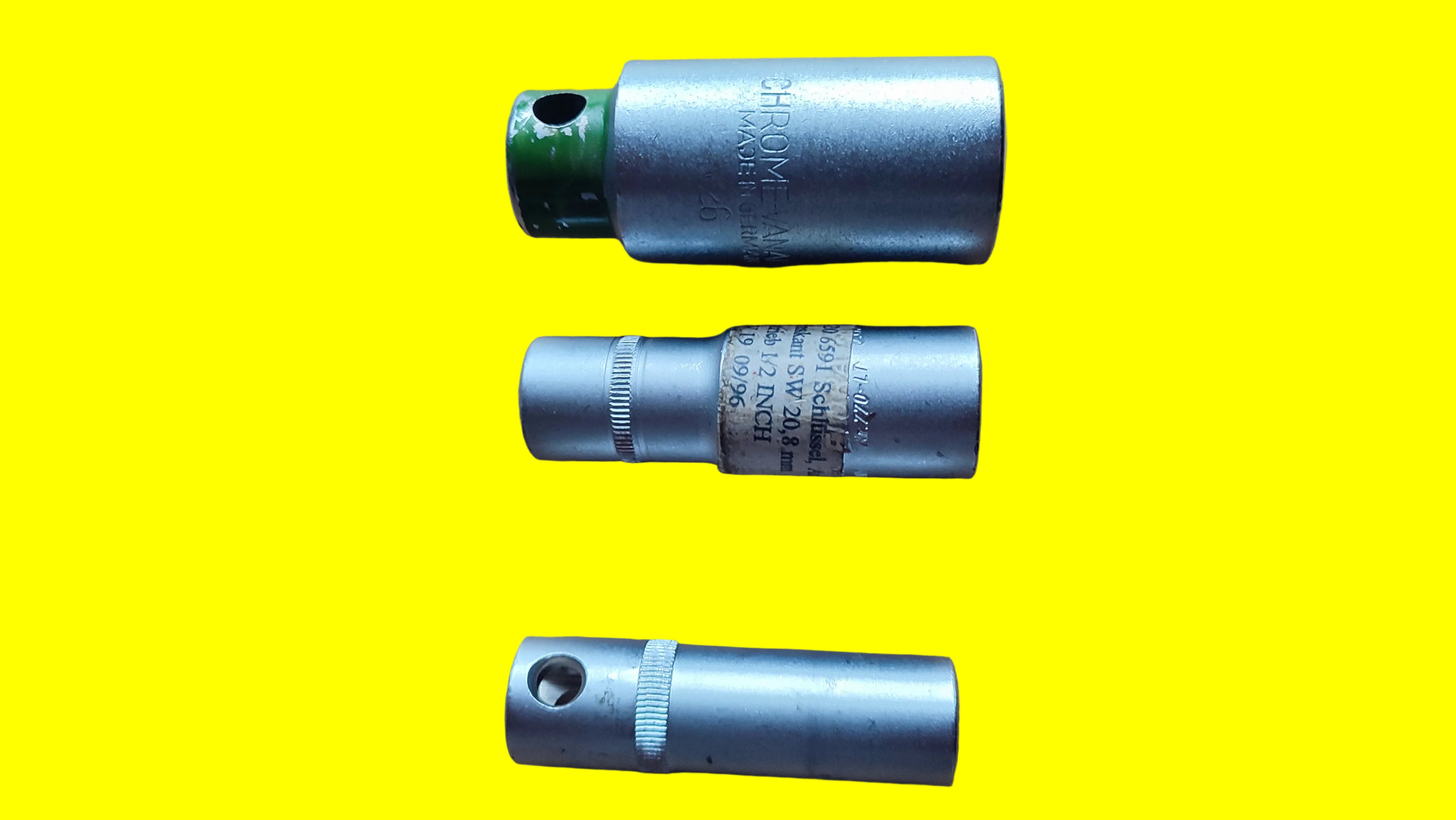 Bundeswehr Zündkerzen/ Steckschlüsselsatz 16; 20,8; 26. 3-teilig + Kasten