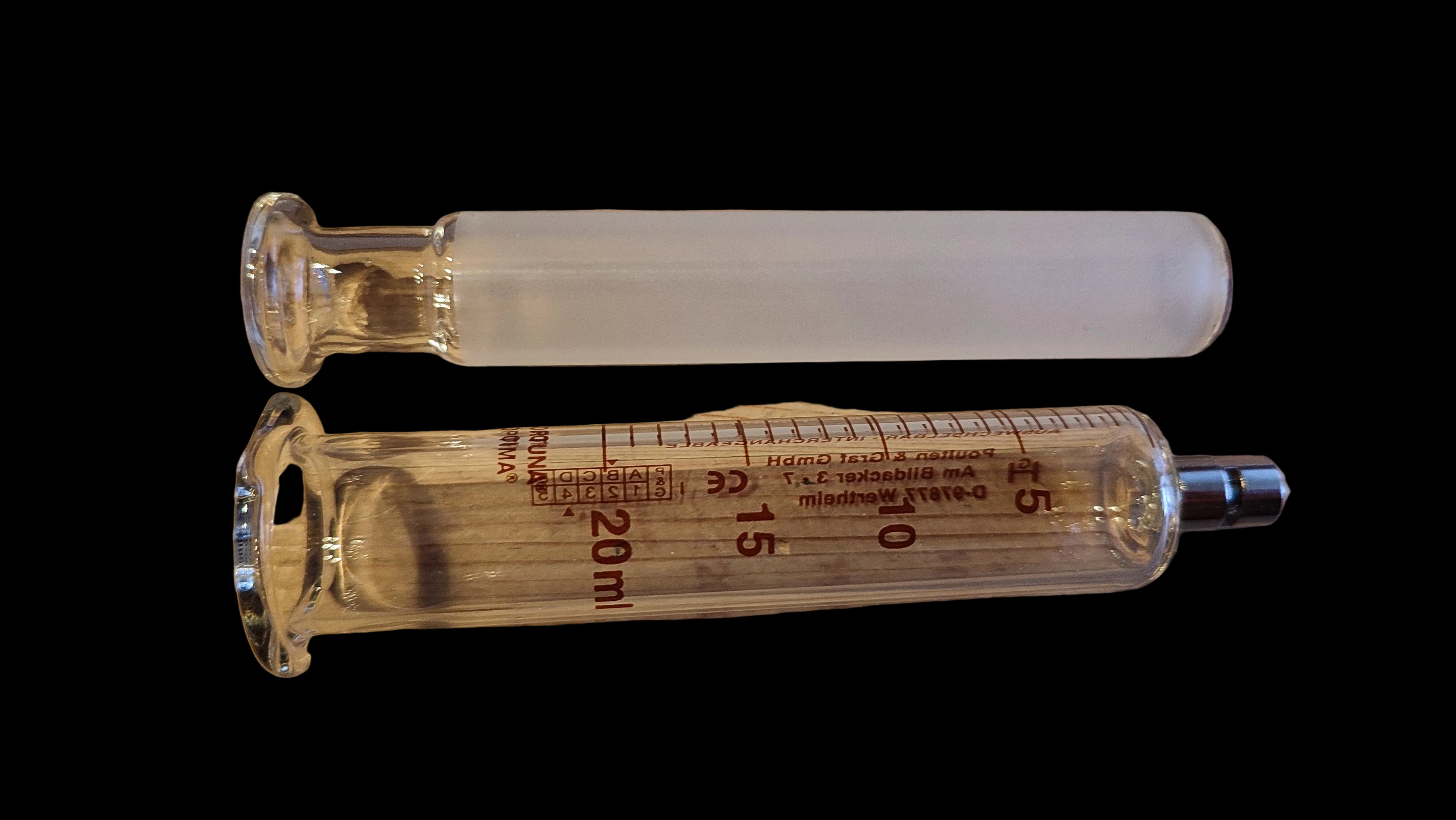 Fortuna® Optima® Ganzglasspritze,  hier: 20 ml (mittlere Verpackung)