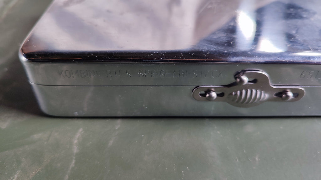 Bundeswehr Heine Kombiniertes Spiegelbesteck, vermutlich 60er Jahre, Sammlergegenstand (3)