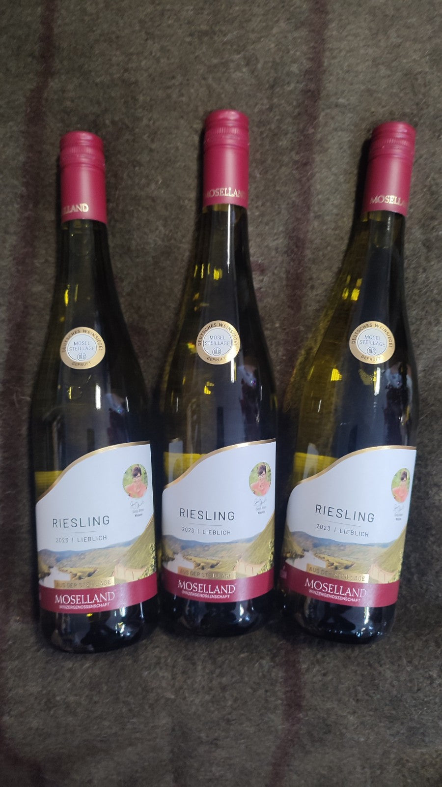 3 x 750 ml Moselland Winzergenossenschaft; Riesling 2023/ lieblich