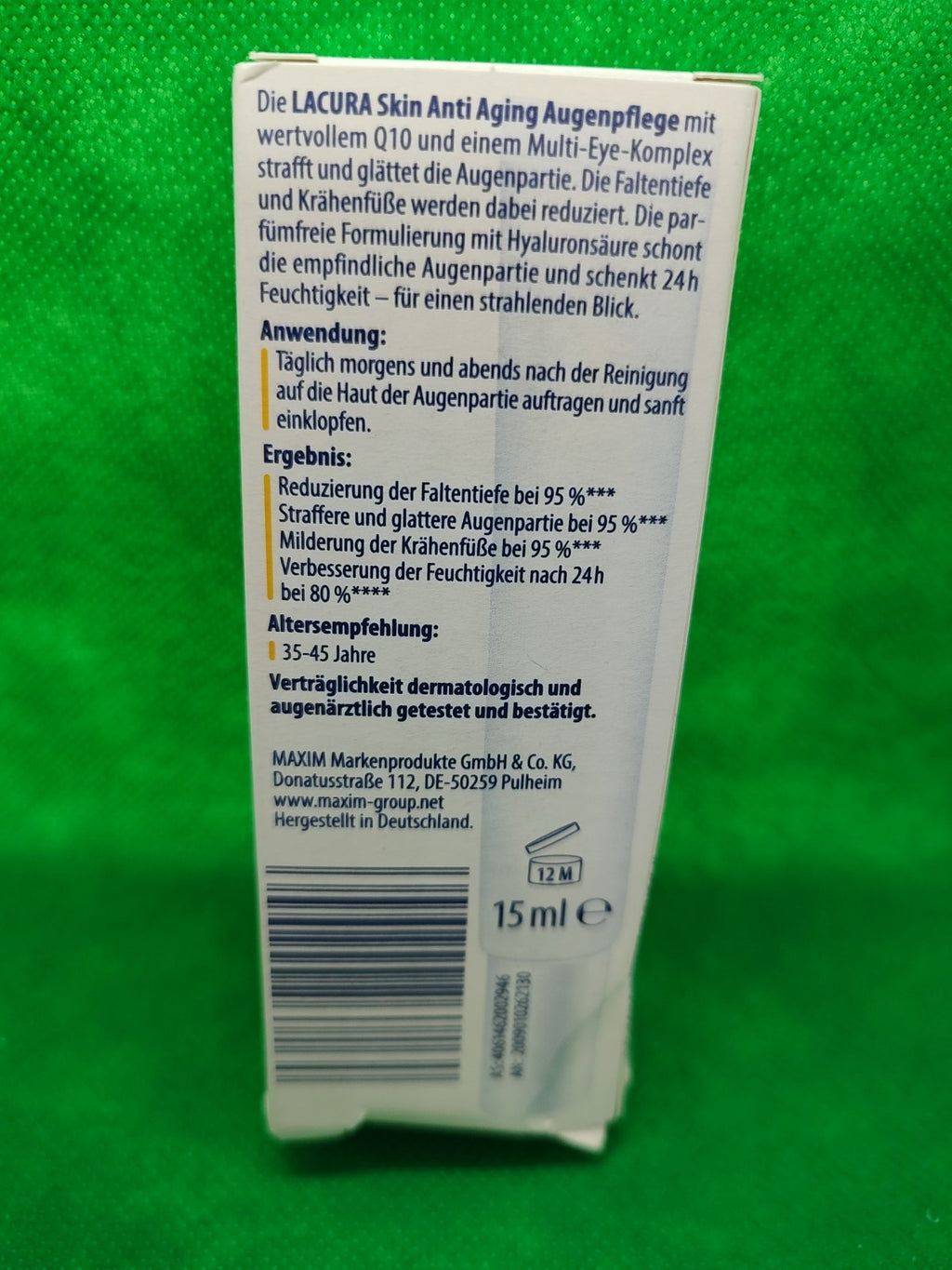 2 x LACURA Skin Q10 Anti Age Augenpflege, á 15ml, ab 35