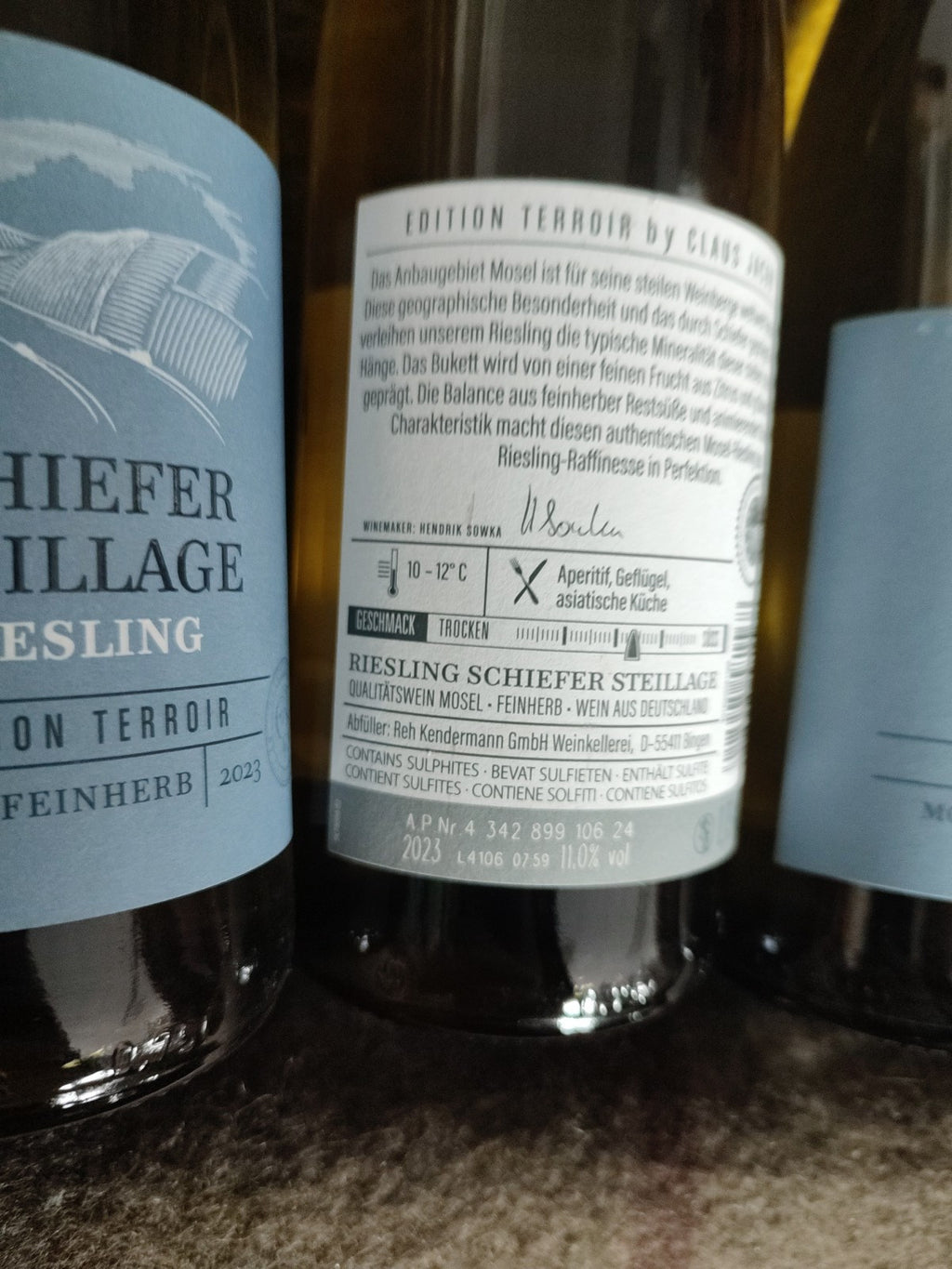 3 x 750 ml Reh Kendermann GmbH Weinkellerei; Riesling 2023/ trocken