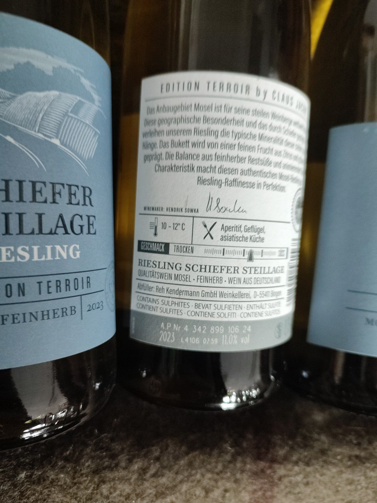 3 x 750 ml Reh Kendermann GmbH Weinkellerei; Riesling 2023/ trocken