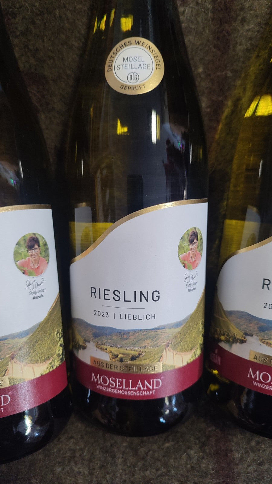 3 x 750 ml Moselland Winzergenossenschaft; Riesling 2023/ lieblich